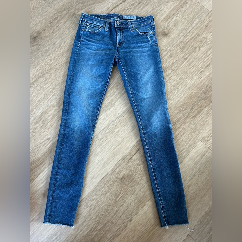 AG Adriano Goldschmied Jeans Womens 27 The‎ Legging Ankle Skinny Blue Stretch
